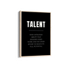 Talent Quote Wall Art