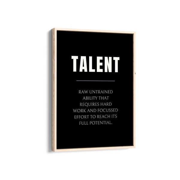 Talent Quote Wall Art