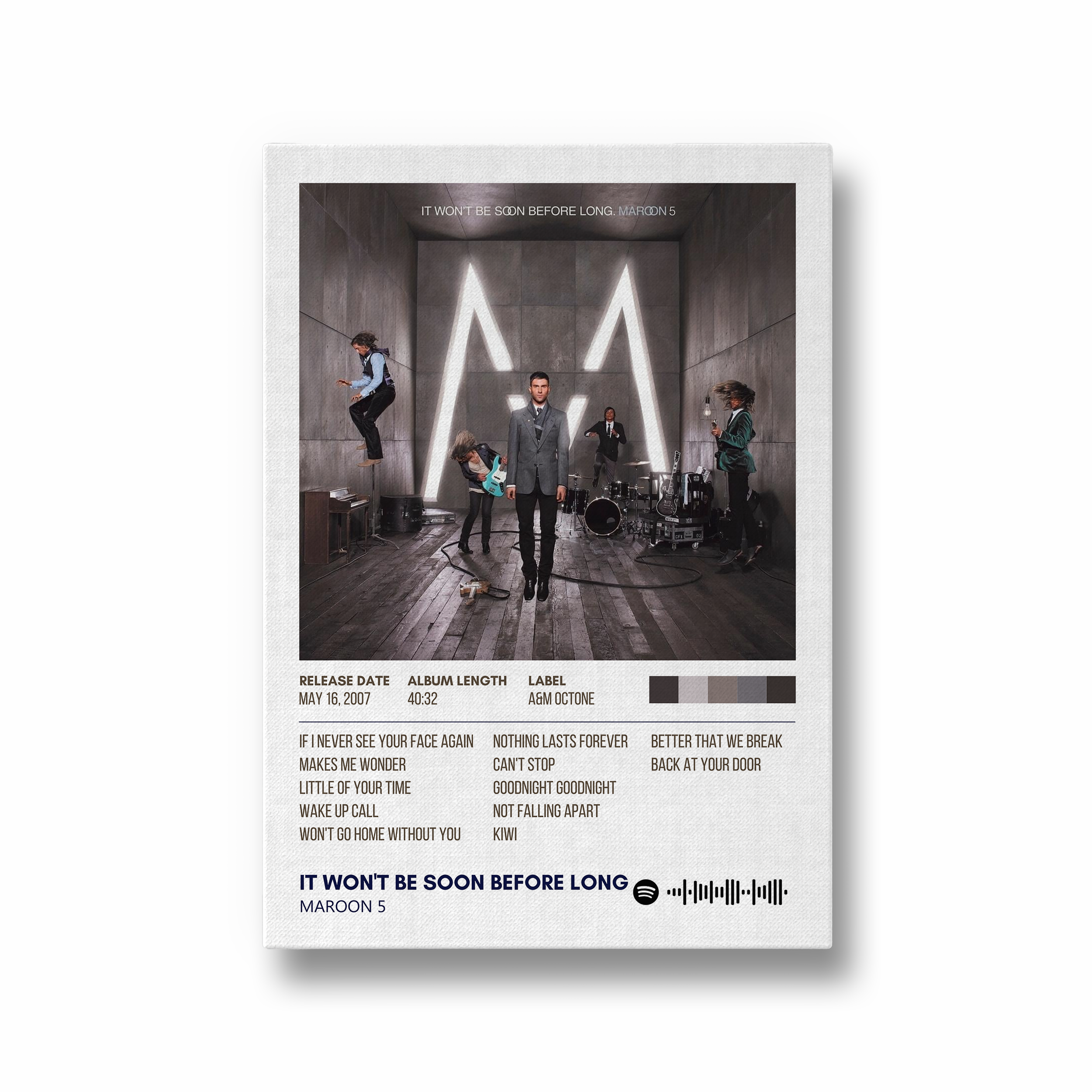 It Won't Be Soon Before Long by Maroon 5 Album Poster