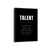 Talent Quote Wall Art