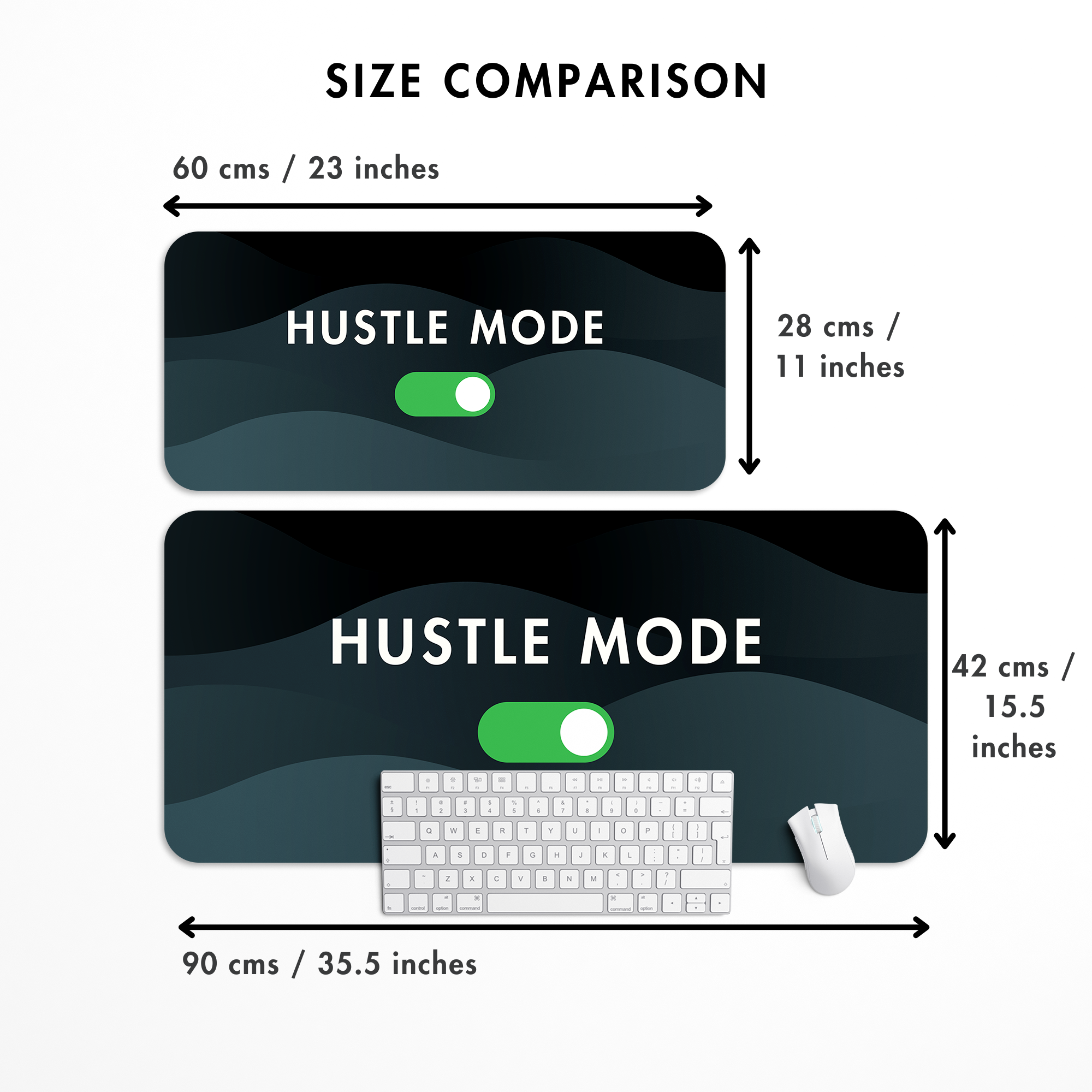 Hustle Mode On Desk Mat | Desk Pad | Mouse Pad