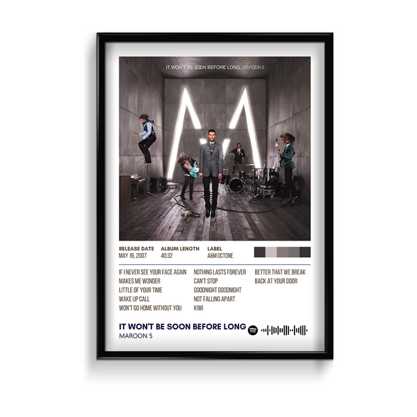 It Won't Be Soon Before Long by Maroon 5 Album Poster