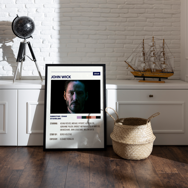 John Wick Retro Wall Art