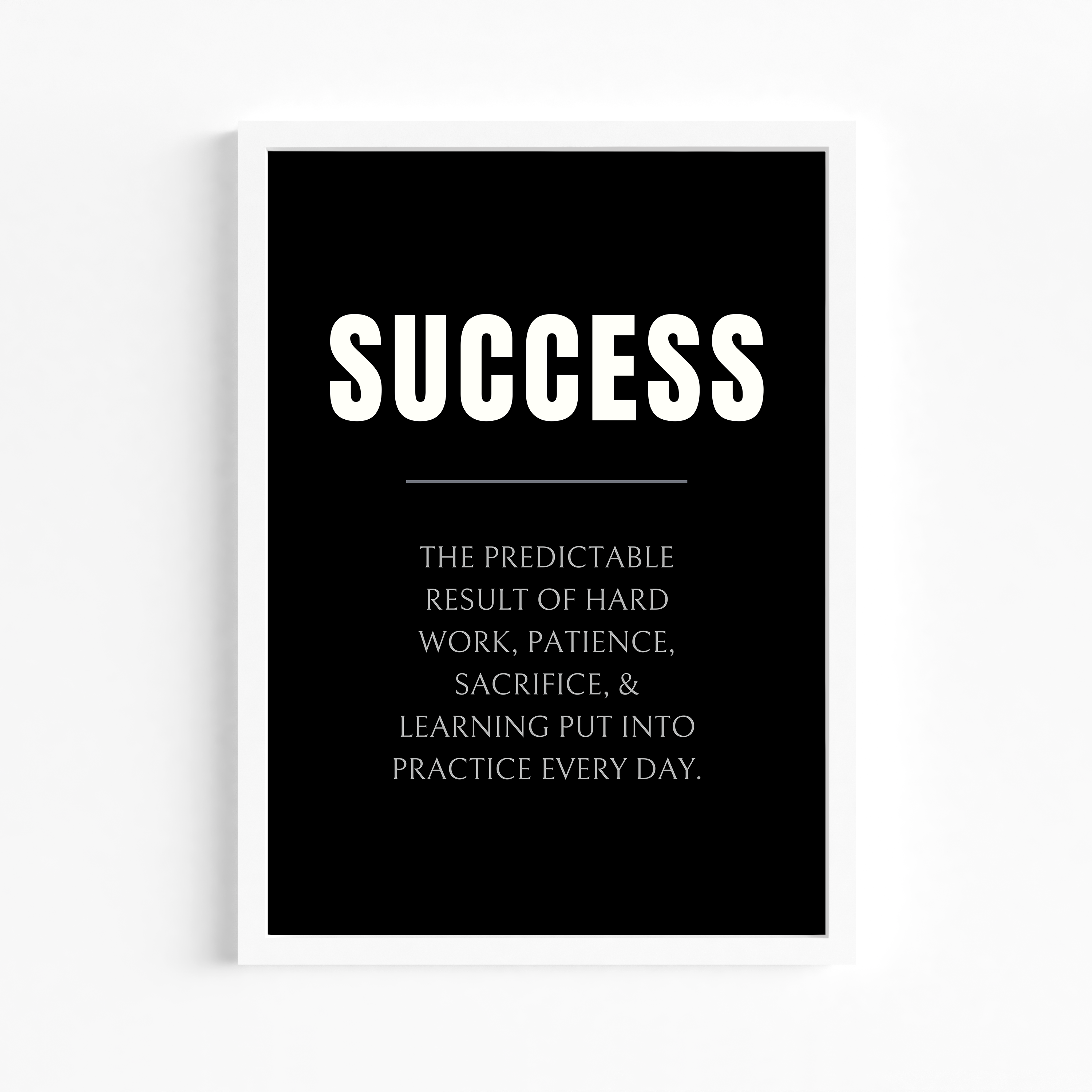 Success Quote Wall Art