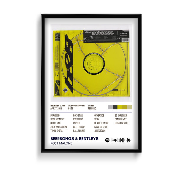 Beerbongs & Bentleys by Post Malone Album Poster