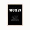 Success Quote Wall Art