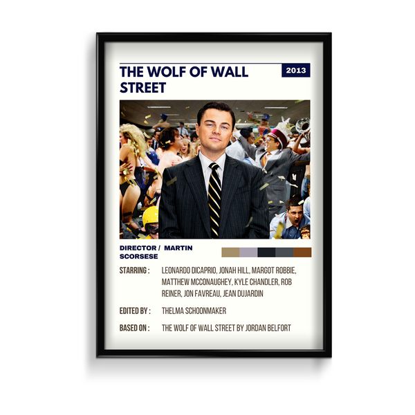 The Wolf of Wall Street Retro Wall Art