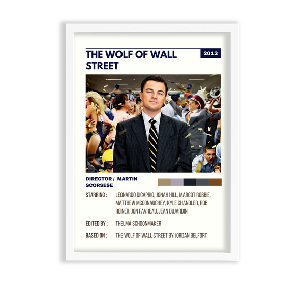 The Wolf of Wall Street Retro Wall Art