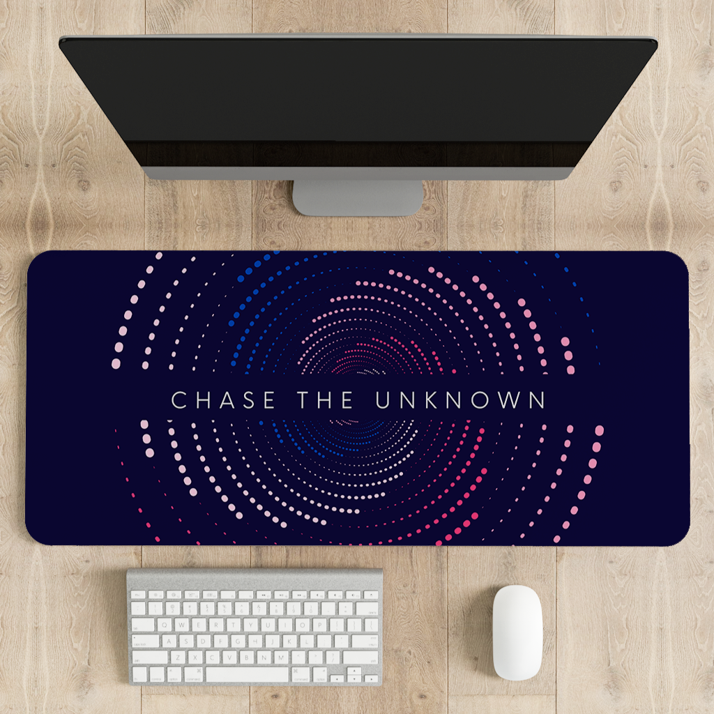 Chase the unknown Desk Mat | Desk Pad | Mouse Pad