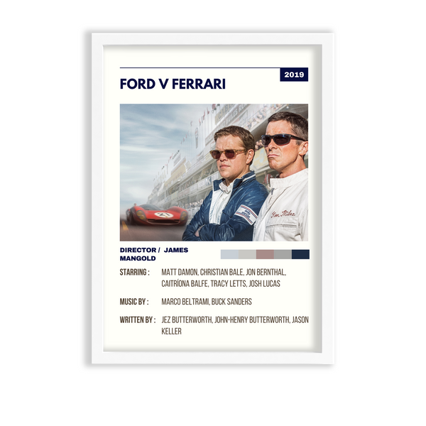 Ford v Ferrari Retro Wall Art