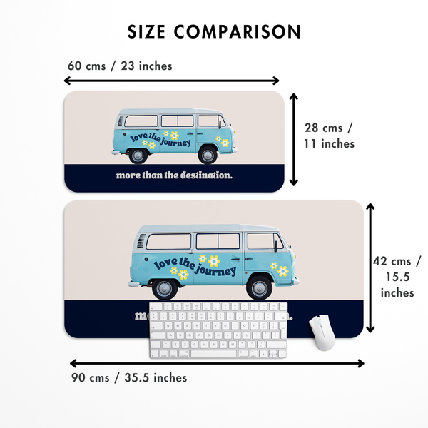 Love the journey more than the destination Desk Mat | Desk Pad | Mouse Pad
