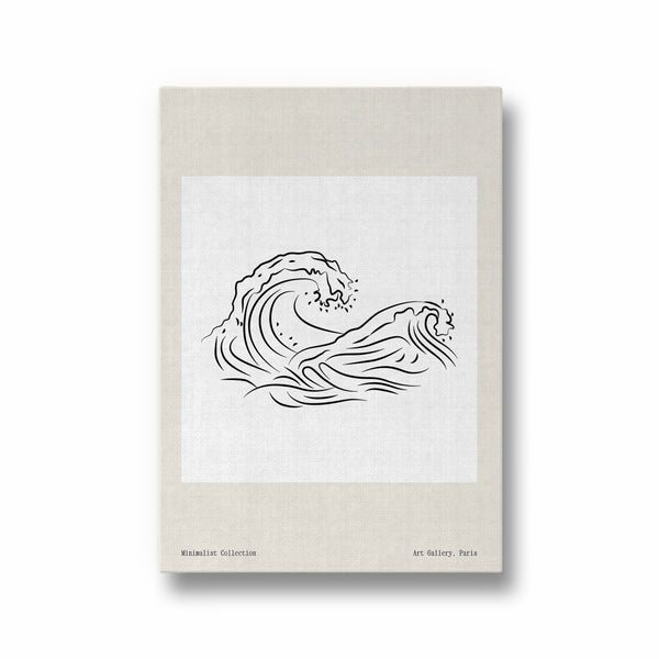 Waves Modern Line Wall Art