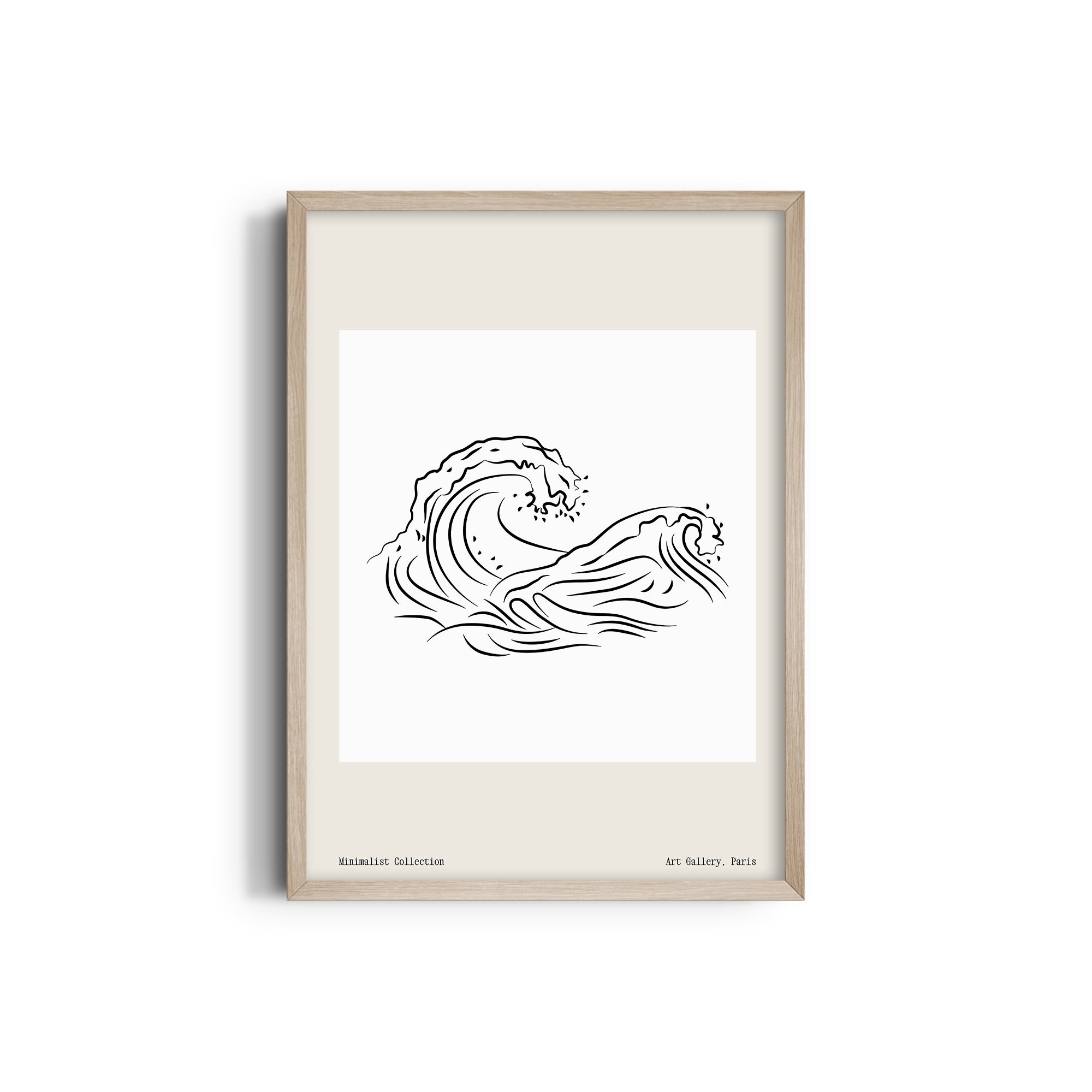 Waves Modern Line Wall Art