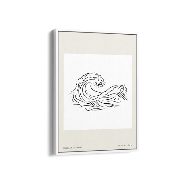Waves Modern Line Wall Art