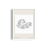 Waves Modern Line Wall Art