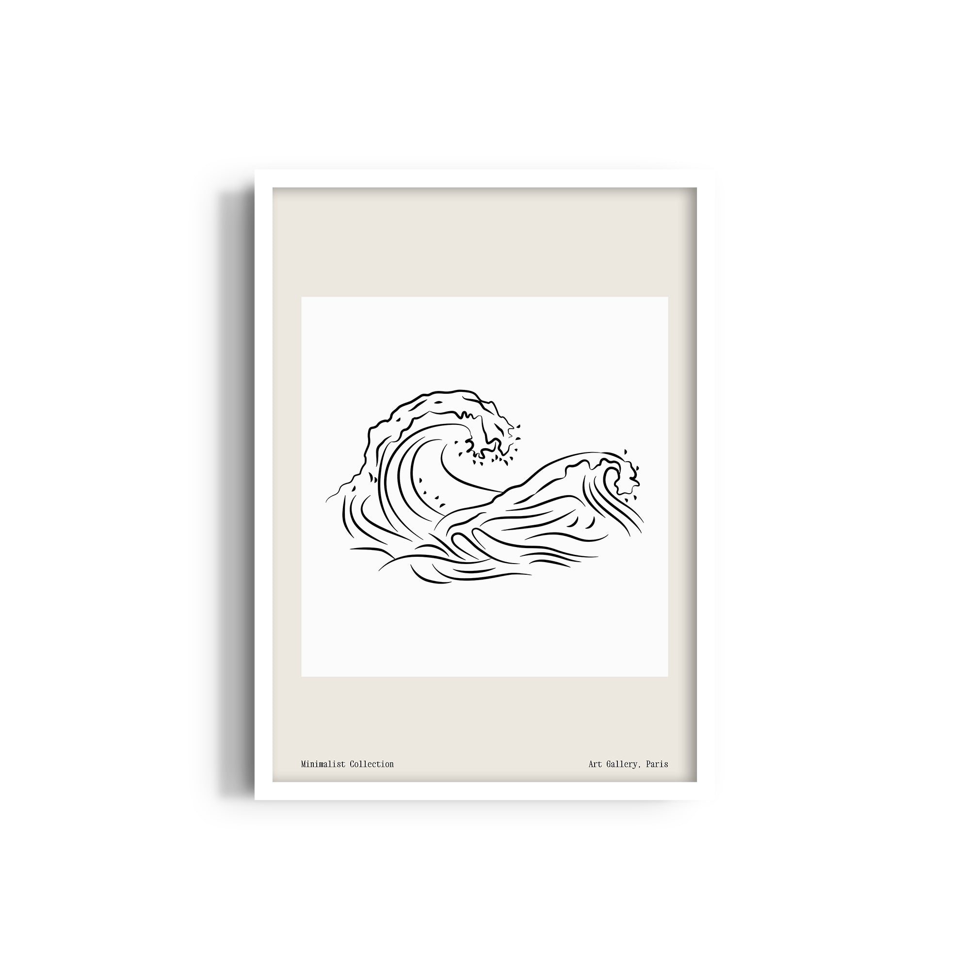 Waves Modern Line Wall Art