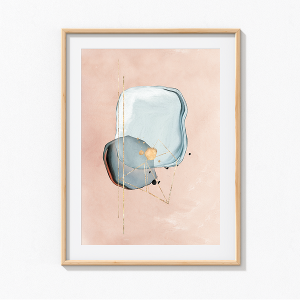 Opulent Mist Abstract Modern Wall Art