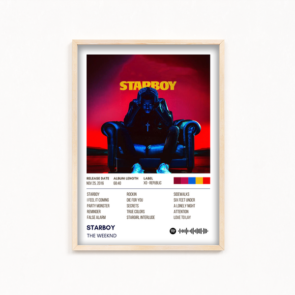 Starboy The Weeknd Album Poster