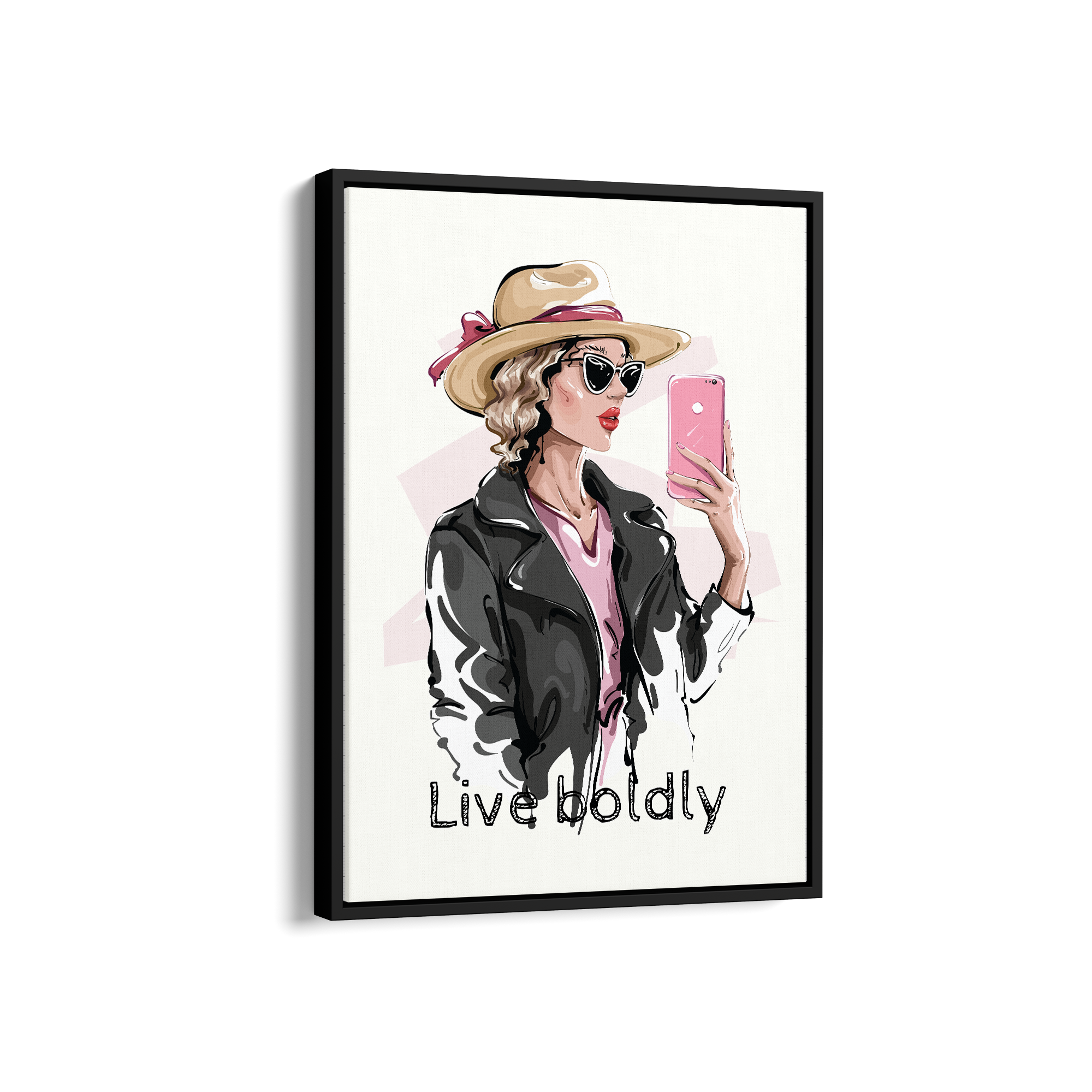 Live boldly, Fashion Poster