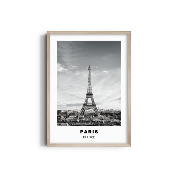 Paris City Art (B&W)