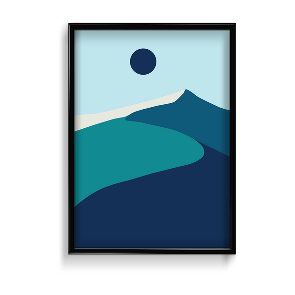 Blank Dust Landscape Modern Wall Art
