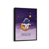 Imagine Kid Astronaut with Stars Wall Art
