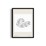 Waves Modern Line Wall Art