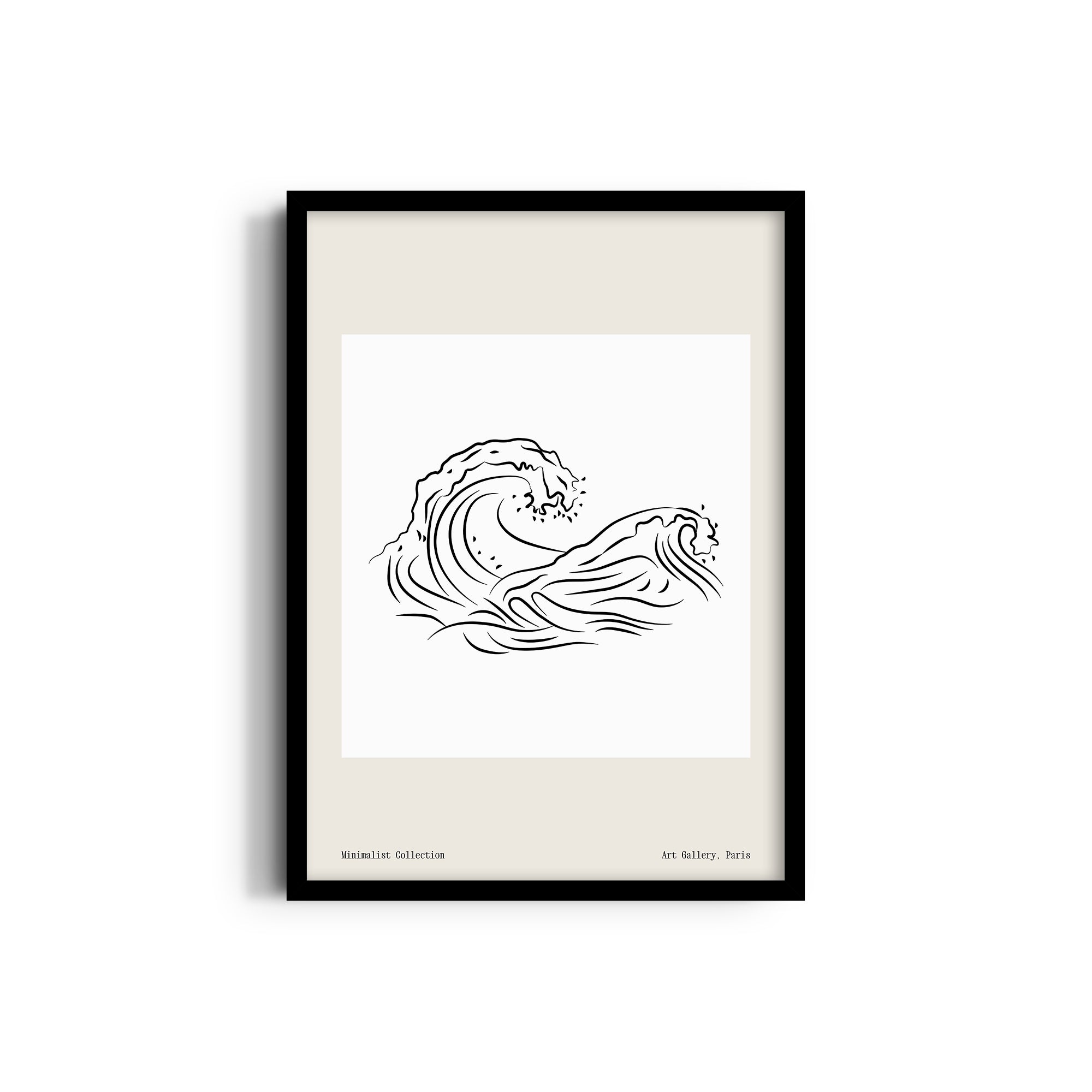 Waves Modern Line Wall Art