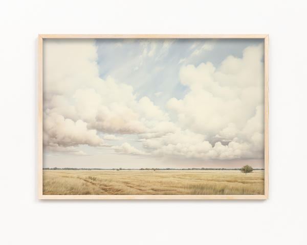 Clouded Fields Wall Art