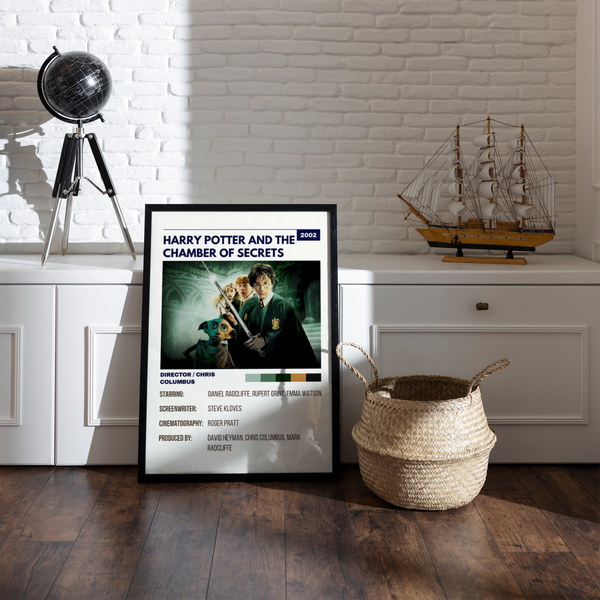Harry Potter and the Chamber of Secrets Retro Wall Art