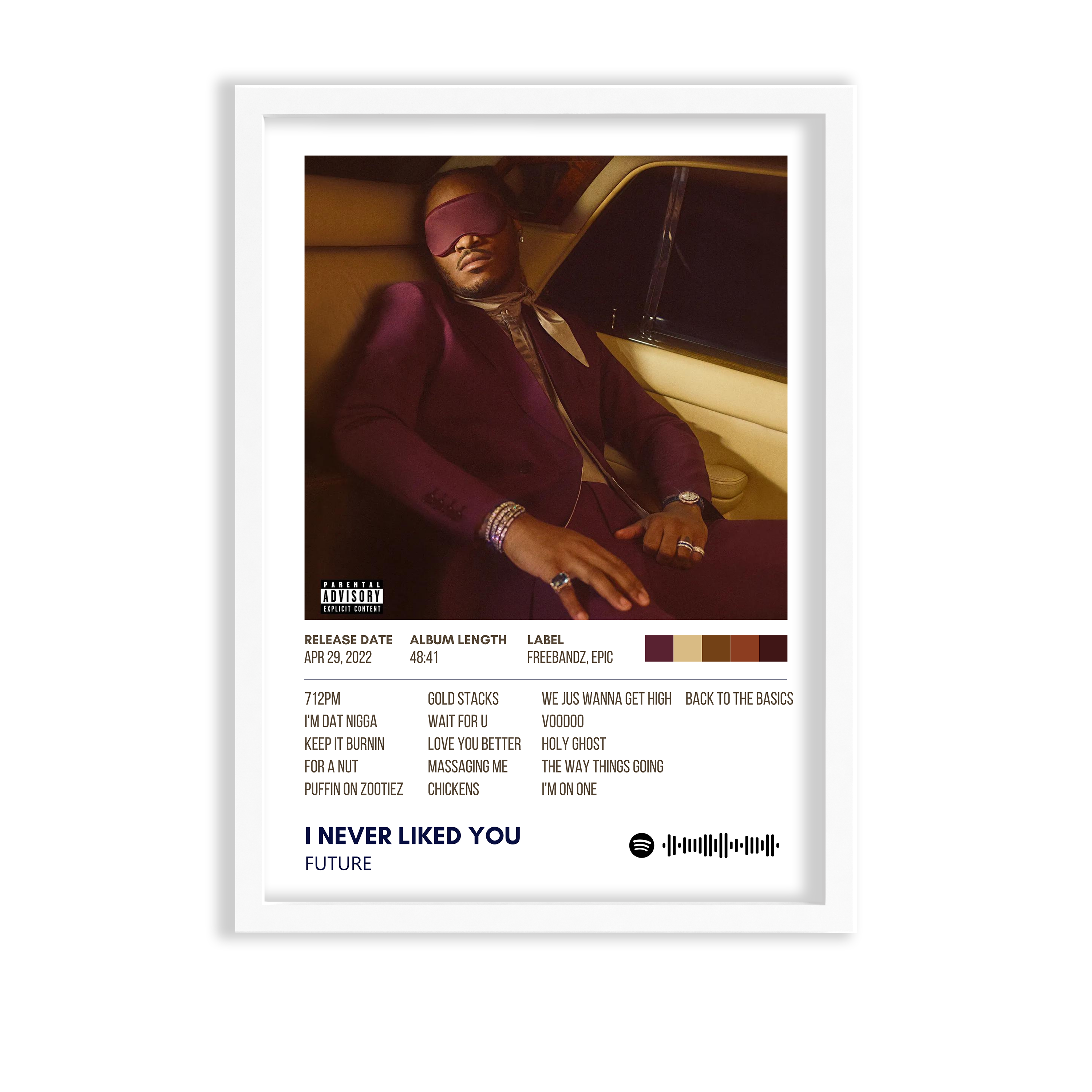 I never liked you by Future Album Poster