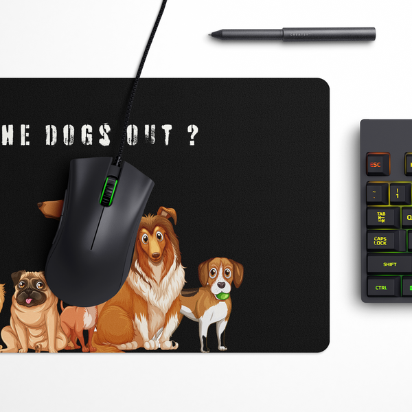 Who let the dogs out Desk Mat | Desk Pad | Mouse Pad