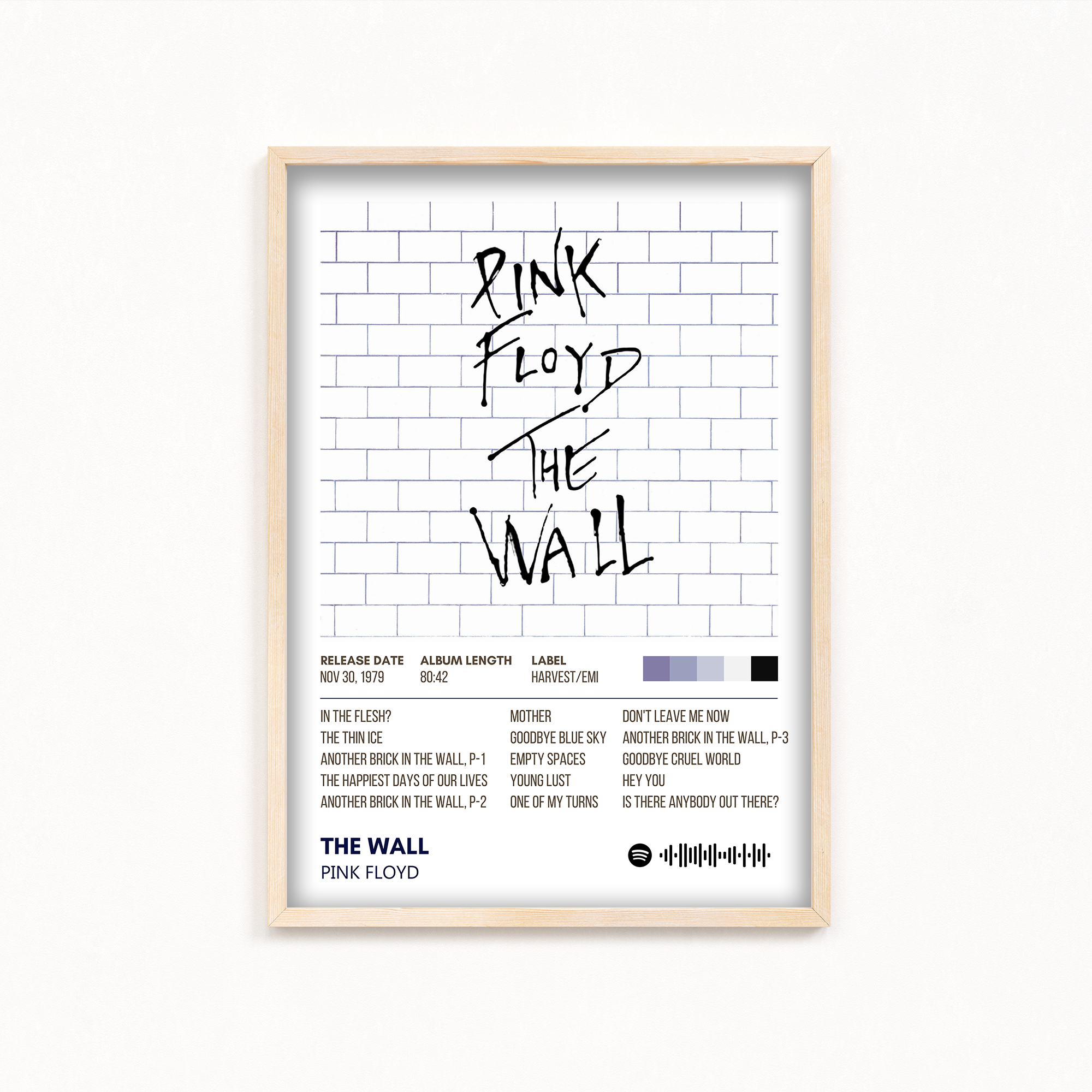The Wall by Pink Floyd Album Poster