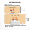 Live love Meow Cat Desk Mat | Desk Pad | Mouse Pad
