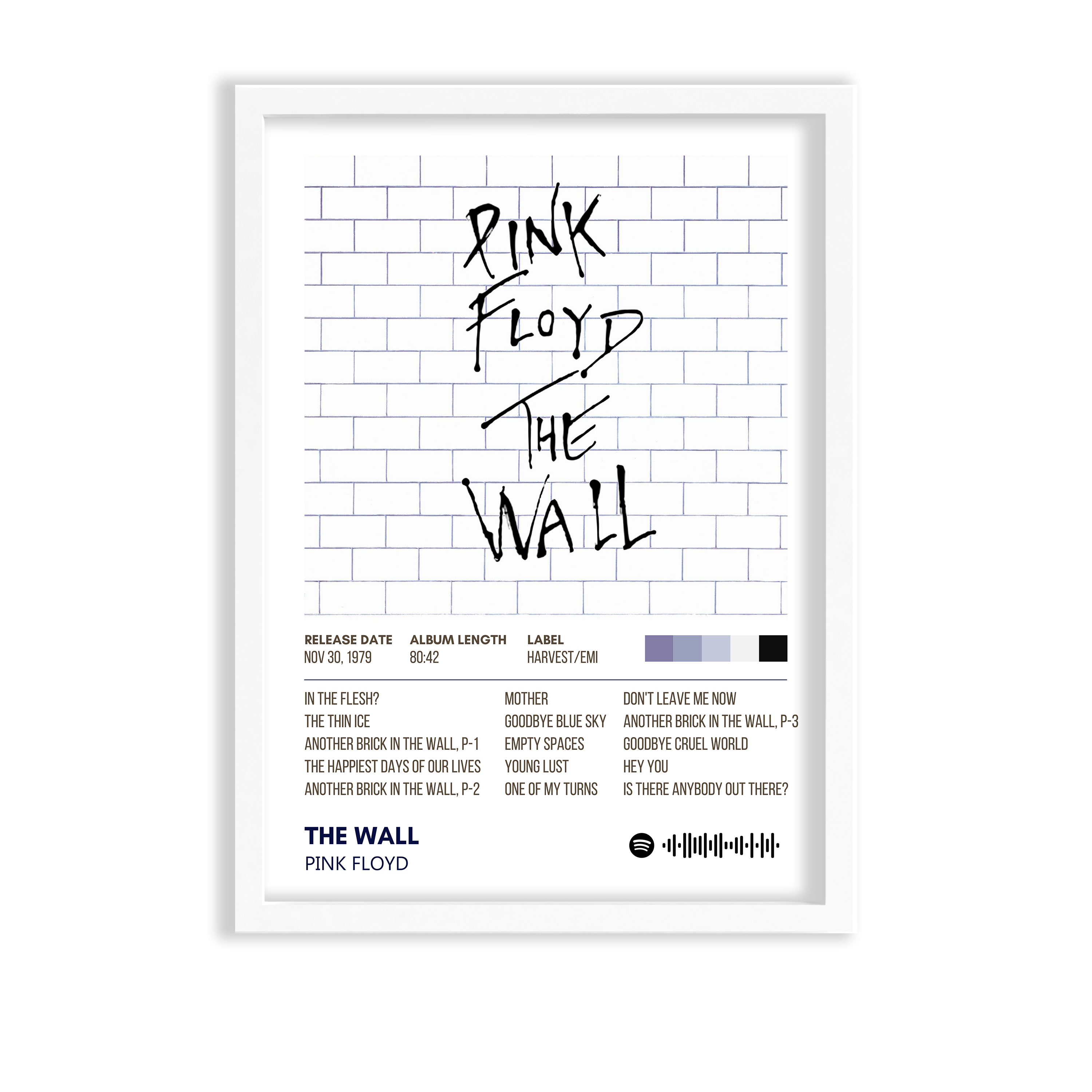 The Wall by Pink Floyd Album Poster