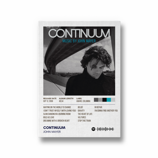 Continuum by John Mayer Album Poster