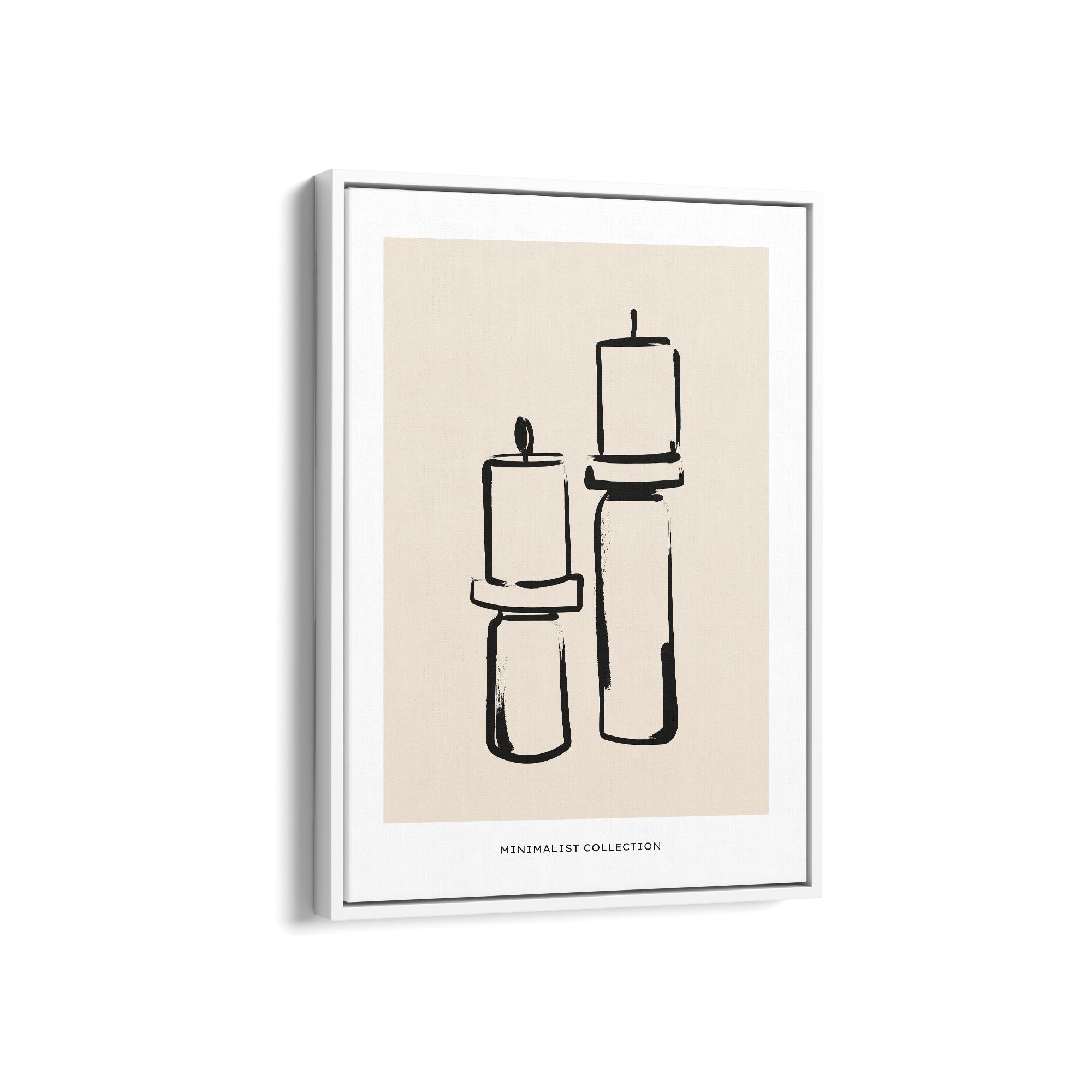 Candle Sticks Boho Modern Wall Art
