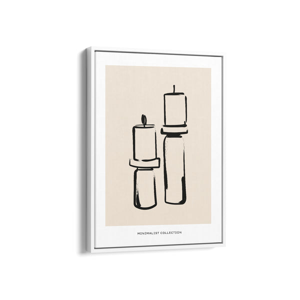 Candle Sticks Boho Modern Wall Art