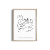 Relaxing Vacation Modern Line Wall Art