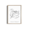 Relaxing Vacation Modern Line Wall Art