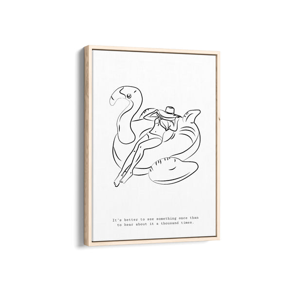 Relaxing Vacation Modern Line Wall Art