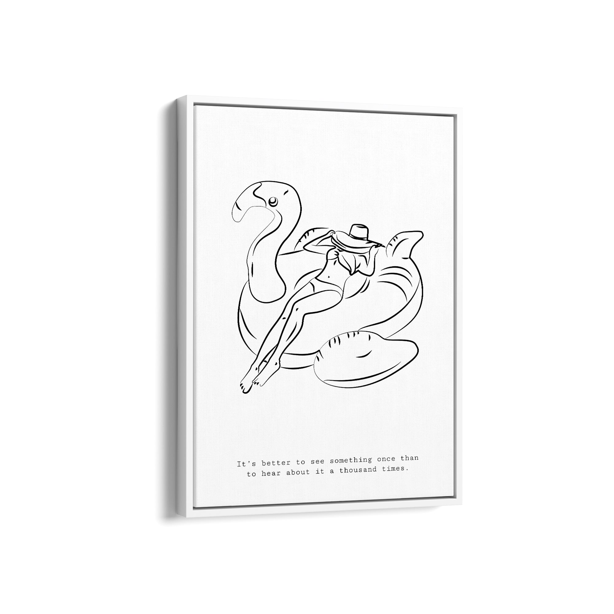 Relaxing Vacation Modern Line Wall Art