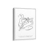 Relaxing Vacation Modern Line Wall Art