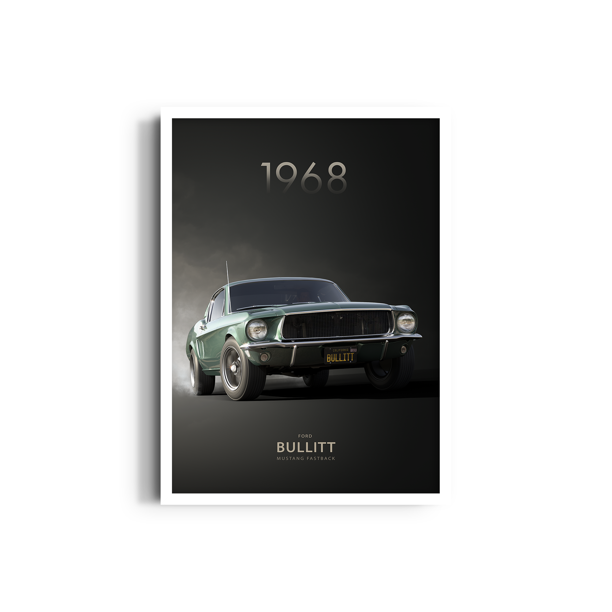 The Ford Mustang Bullitt Fastback Wall Art