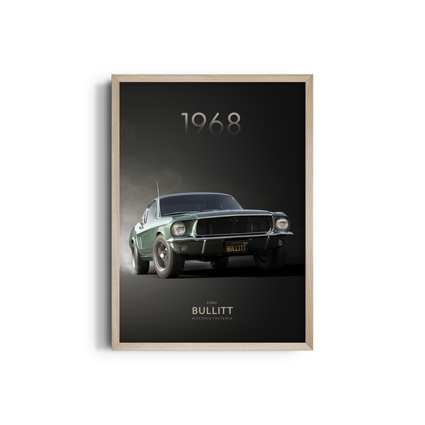 The Ford Mustang Bullitt Fastback Wall Art