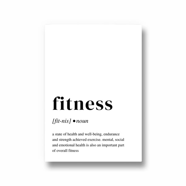 Fitness Definition Poster
