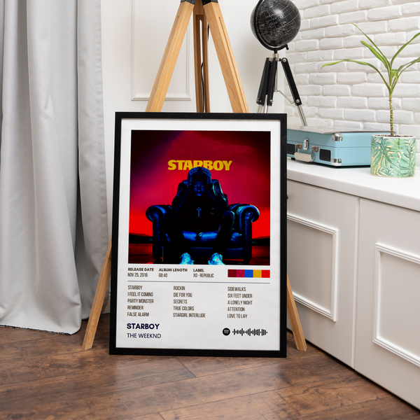 Starboy The Weeknd Album Poster