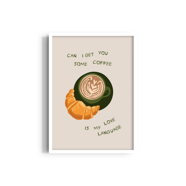 Coffee is my Love Language Journey Wall Art
