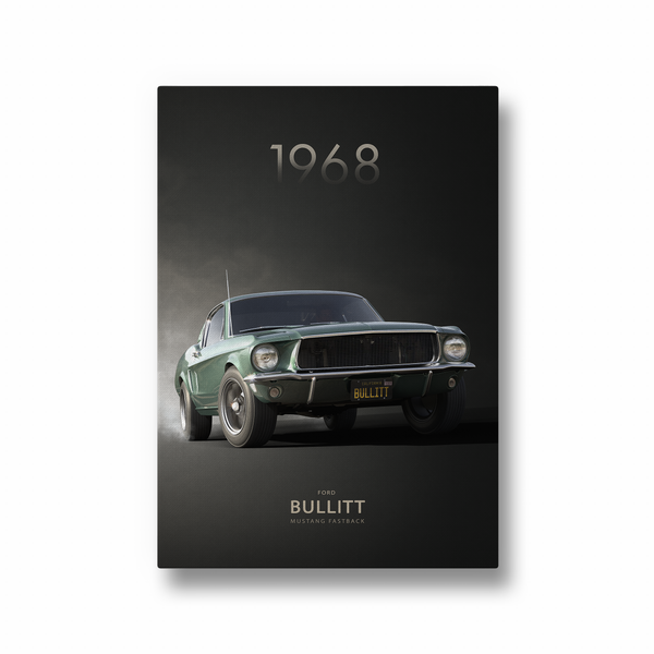 The Ford Mustang Bullitt Fastback Wall Art