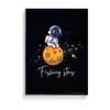 Fishing Stars Kid Astronaut Wall Art